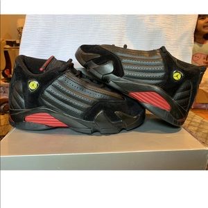 Air Jordan 14 last shot varsity red sz 7 (2005)